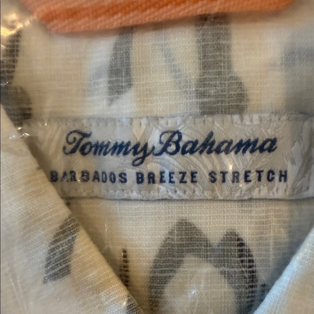 Tommy Bahama White Button-Down with Gray Floral Print - Picture 4 of 4